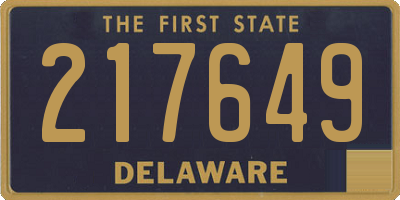 DE license plate 217649