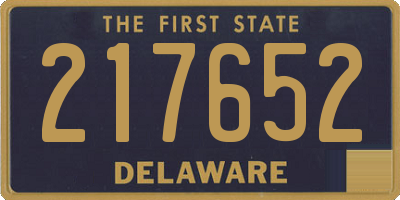 DE license plate 217652