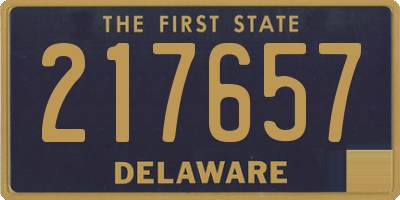 DE license plate 217657