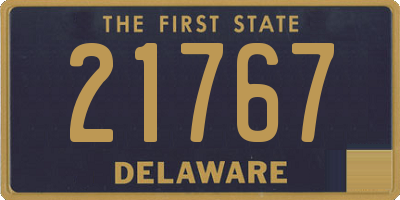 DE license plate 21767