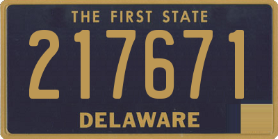 DE license plate 217671