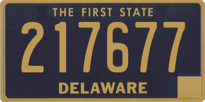 DE license plate 217677