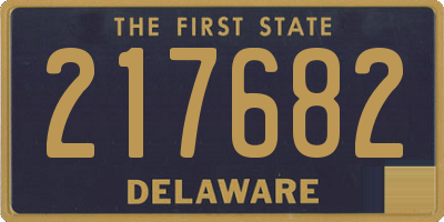 DE license plate 217682