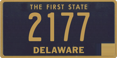 DE license plate 2177