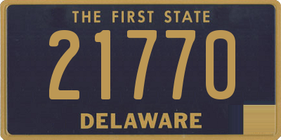 DE license plate 21770