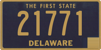 DE license plate 21771