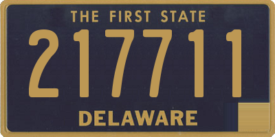DE license plate 217711