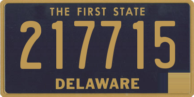 DE license plate 217715