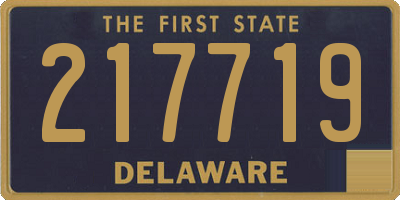 DE license plate 217719