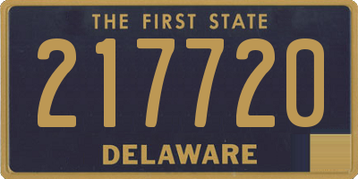 DE license plate 217720