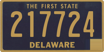 DE license plate 217724