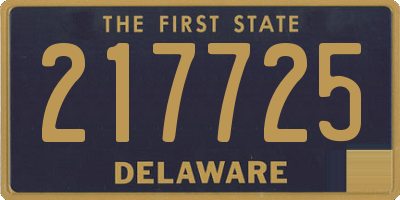 DE license plate 217725