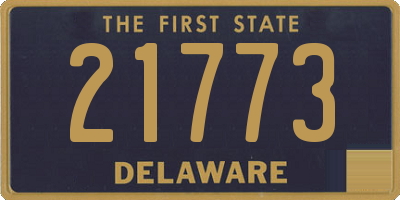 DE license plate 21773