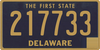 DE license plate 217733