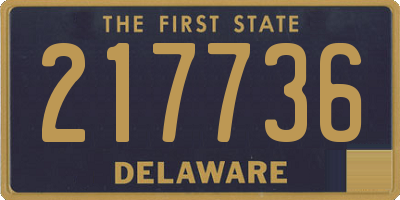 DE license plate 217736