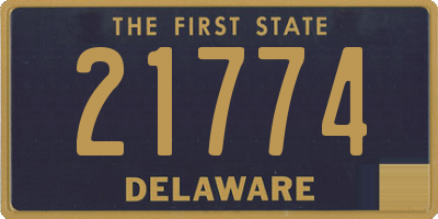 DE license plate 21774