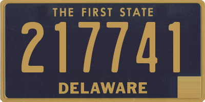 DE license plate 217741
