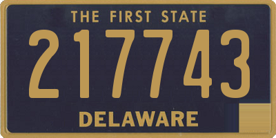 DE license plate 217743