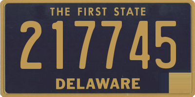 DE license plate 217745