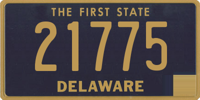 DE license plate 21775