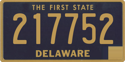 DE license plate 217752