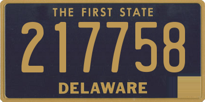 DE license plate 217758