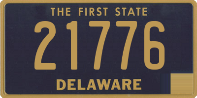 DE license plate 21776