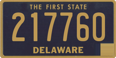 DE license plate 217760