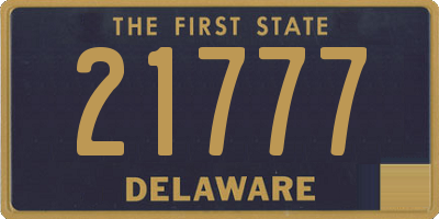 DE license plate 21777