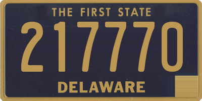 DE license plate 217770