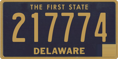 DE license plate 217774