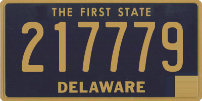 DE license plate 217779