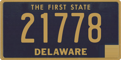 DE license plate 21778