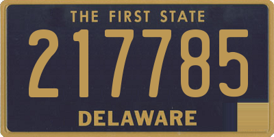 DE license plate 217785