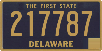 DE license plate 217787