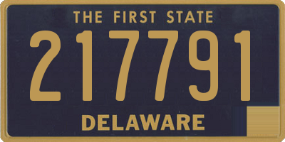 DE license plate 217791