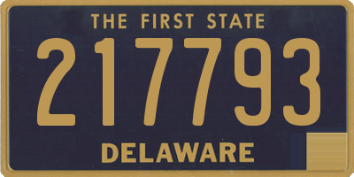 DE license plate 217793