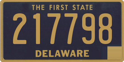 DE license plate 217798