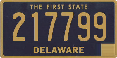 DE license plate 217799