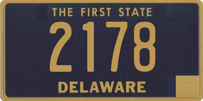 DE license plate 2178