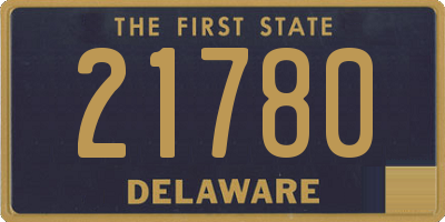 DE license plate 21780