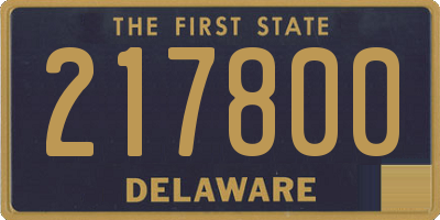 DE license plate 217800