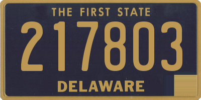 DE license plate 217803