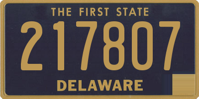 DE license plate 217807