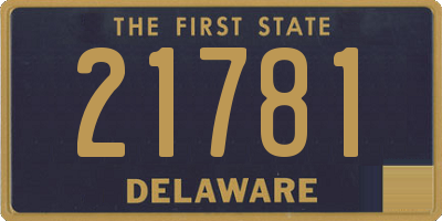 DE license plate 21781