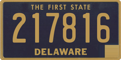 DE license plate 217816