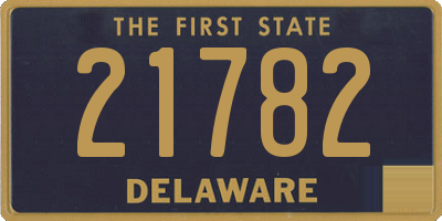 DE license plate 21782