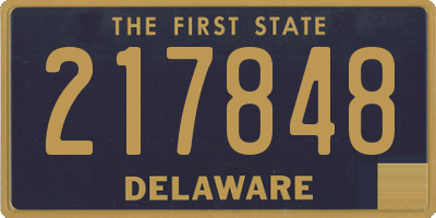 DE license plate 217848