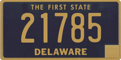 DE license plate 21785