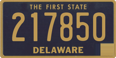 DE license plate 217850